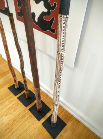 Custom Digeridoo stands crafted by Total Hanging Solutions